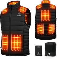 Heated Vest for Men with Battery Pack Included, 16000Mah 7.4V Rechargeable Men'S
