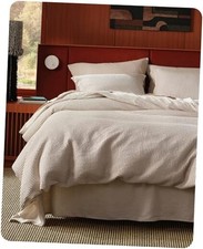 Cotton Duvet Cover King - 100 King 104" x 90" 04 - Linen No Comforter 