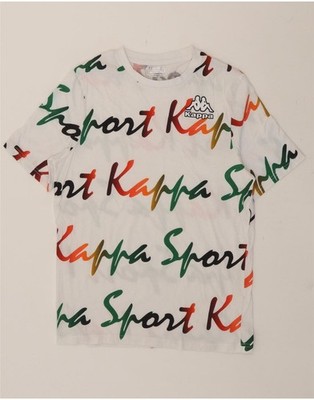 KAPPA Herren Grafik T-Shirt Oberteil Medium weiß Baumwolle BL02