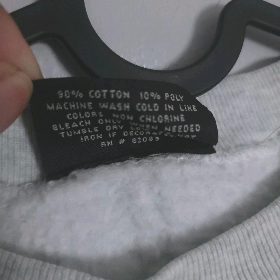 Sudadera Mossimo Vintage Adulto Talla Grande Años 80 90 Gris De Gran Tamaño Foto 3 de 4