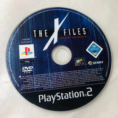 Videospiel The X Files Resist or Serve Disc Only Sony PlayStation 2 PS2