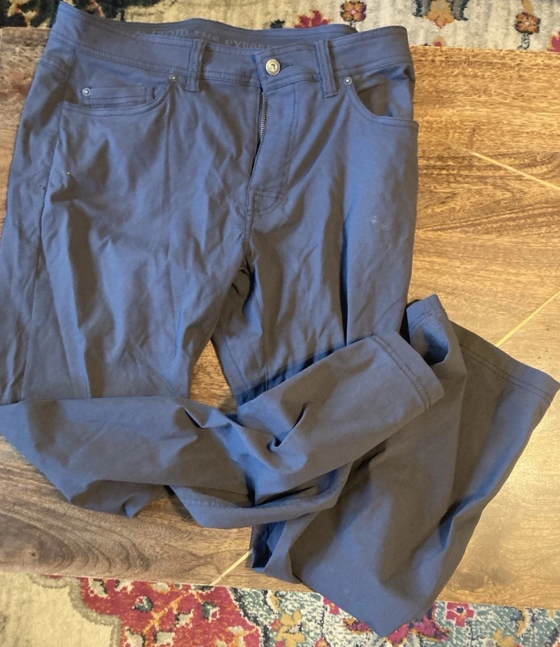 prAna Brion Slim Fit Pants Men’s 34x32 Nylon Blend Hiking Outdoor Gray M4BN32312