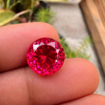 15.98 Ct GIE Certified Natural Flawless Pink Sapphire Round Cut M04 MR Gemstone