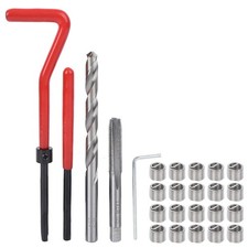 M7 Helicoil Kit M7 X 10 Mm - Riparazione Filettatura Metallo 25 Pezzi M7 Nuovo.