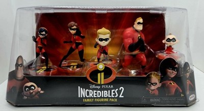 Brand New! Disney Pixar INCREDIBLES 2 Family Figurine Pack (Jakks, 2018) Sealed!