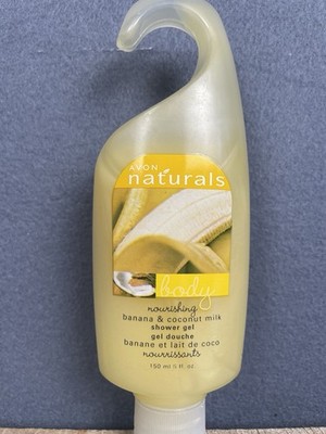 Avon Naturals Shower Gel - Banana & Coconut Milk - 5 oz - Sealed - NOS