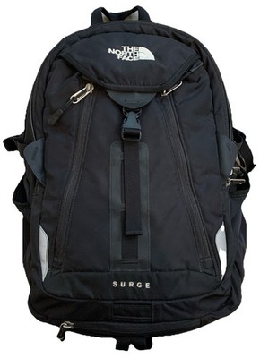 The North Face Surge Commuter Laptop Backpack Hiking Work Black Multi-Pocket