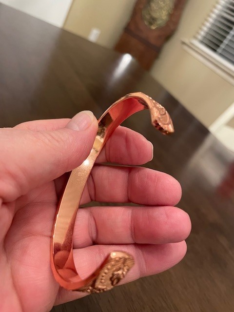 Solid Copper Magnetic Bracelet Arthritis Pain The… - image 4