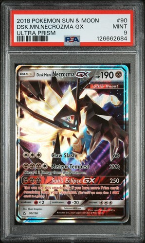 Dusk Mane Necrozma-GX graded PSA 9 for sale on eBay