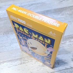 NO GAME Atari 7800 Pac-Man Double Feature 2025 High Score Empty Box Manual Pin