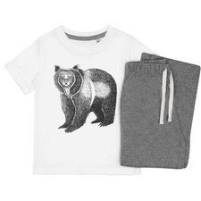 Kinder Nachtwäsche-/Pyjama-Set "Grizzly Bear" (KP020413)