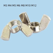 WING NUTS BUTTERFLY NUT A2/A4/A1 STAINLESS STEEL M3 M4 M5 M6 M8 M10 M12