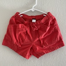 Tea Collection Shorts Girls Size 6 Red With Pockets Cotton