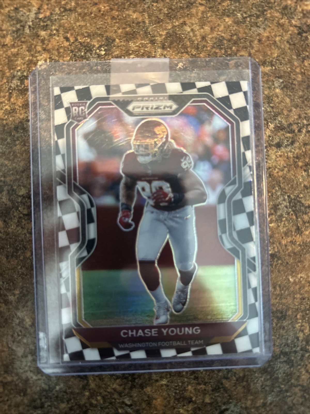 CHASE YOUNG 2020 Panini Prizm Black & White Checkerboard #383 SP Checker SSP