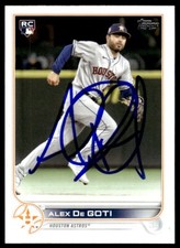 2022 Topps Update Baseball Alex De Goti Rookie Auto Houston Astros #US29 Signed