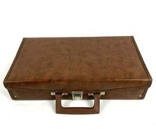 Vintage 24 Cassette Tape Holder Carry Storage Case Padded Vinyl Service MFG USA