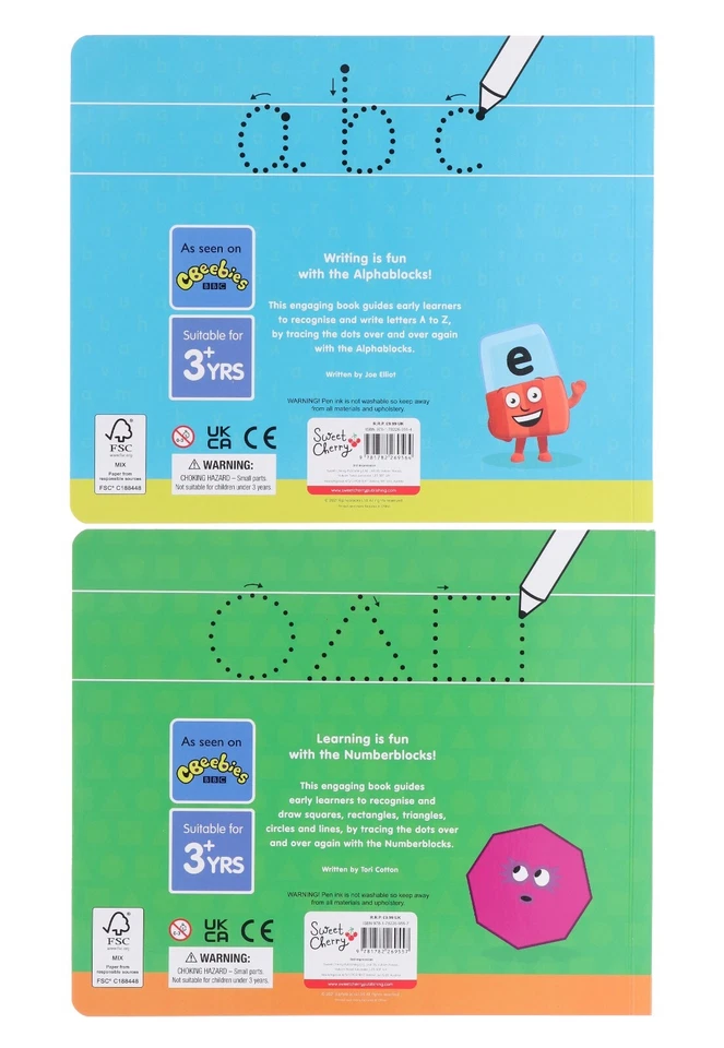 Numberblocks and Alphablocks -: A set of 4 wipe-clean books -Ages 0-5- Paperback - Image 4 of 4