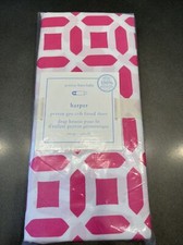 Pottery Barn Kids harper peyton geo crib fitted sheet Pink 100 organic 6221
