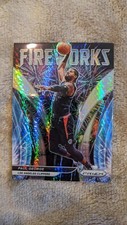 2021-22 Panini Prizm Basketball #22 Paul George Fireworks Hyper Prizm Clippers
