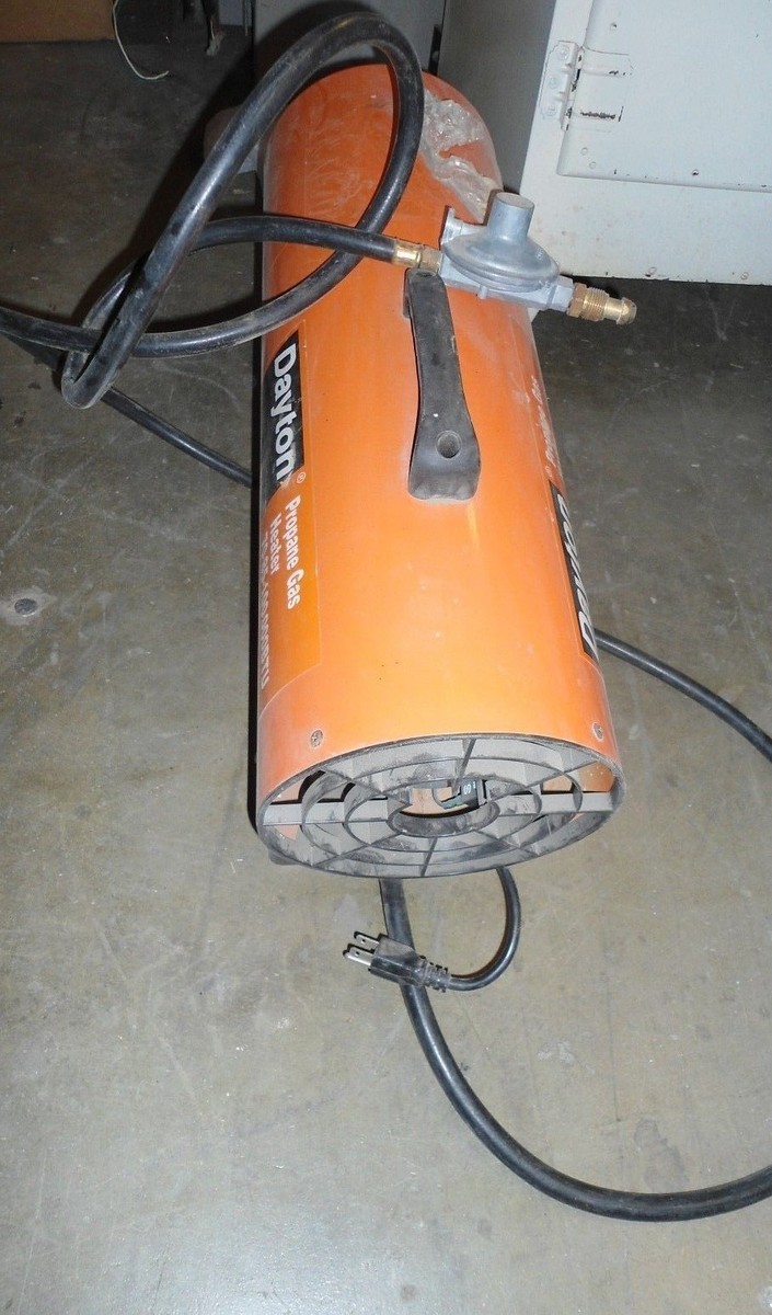 Dayton Propane Gas Heater 7 0-85-100,000BTU Portable | eBay