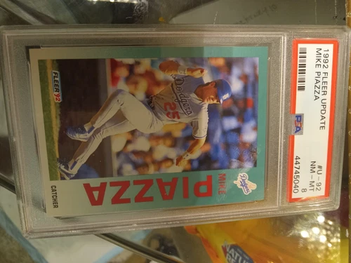 mike piazza rookie card Psa 8
