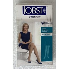Jobst Pair 2 Stockings M20-30mmHg Ultra Sheer Thigh High Medical Compression
