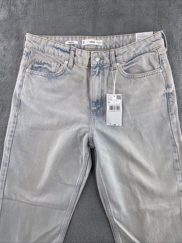 Magno Blanca Straight-Fit Cropped Jeans, Size UK 12, Light Blue - Picture 9 of 17