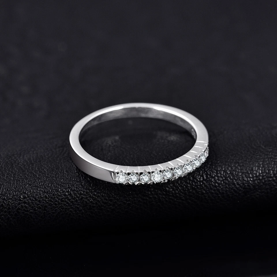 ANELLO VERETTA IN ARGENTO 925 RODIATO ZIRCONI REGALO DONNA ★ GIOIELLERIA - Immagine 3 di 4