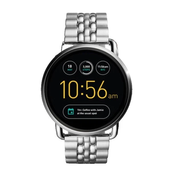 Умные часы Fossil Q с браслетом из нержавеющей стали в корпусе из нержавеющей стали