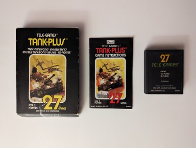 Atari 2600 Sears Tank Plus CIB Complete In Box Tested