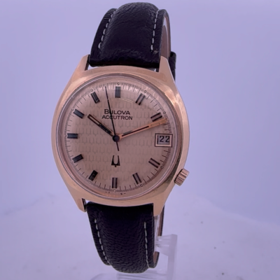Vintage Bulova Accutron Tuning Fork Wristwatch 218 1M w Rare  display picture 2