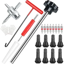 22x Tire Valve Stem Core Replacement Tool Kit TR413 Valve Core Remover Installer
