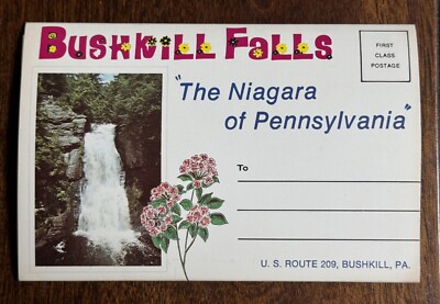 Bushkill Falls The Niagara Falls Of Pennsylvania Folder Vintage (NOS) Pix Folder