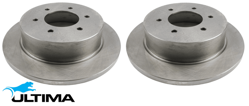 ULTIMA REAR SOLID DISC BRAKE ROTOR SET FOR FORD EVEREST UA P5AT 3.2L I5
