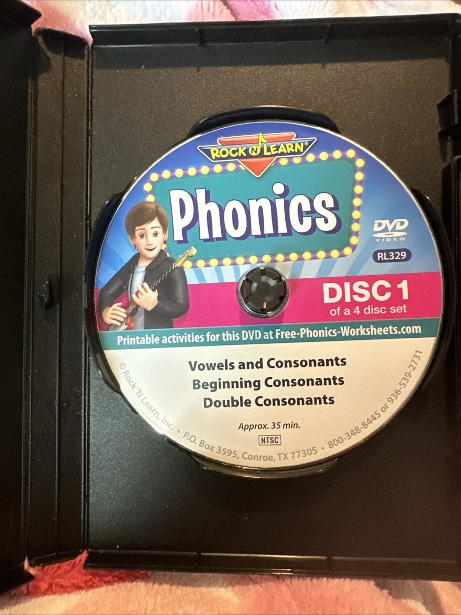 Rock And Learn Phonics 4 DVD Set Phonics Program For kids Grades K