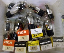 Assorted 1920's 1930's Vacuum Tubes 26 30 31 41 42 43 75 76 81-Test Good
