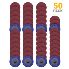 50PCS 2 inch Roll Lock Die Grinder Sanding Grinding Disc 240 Grit Aluminum Oxide