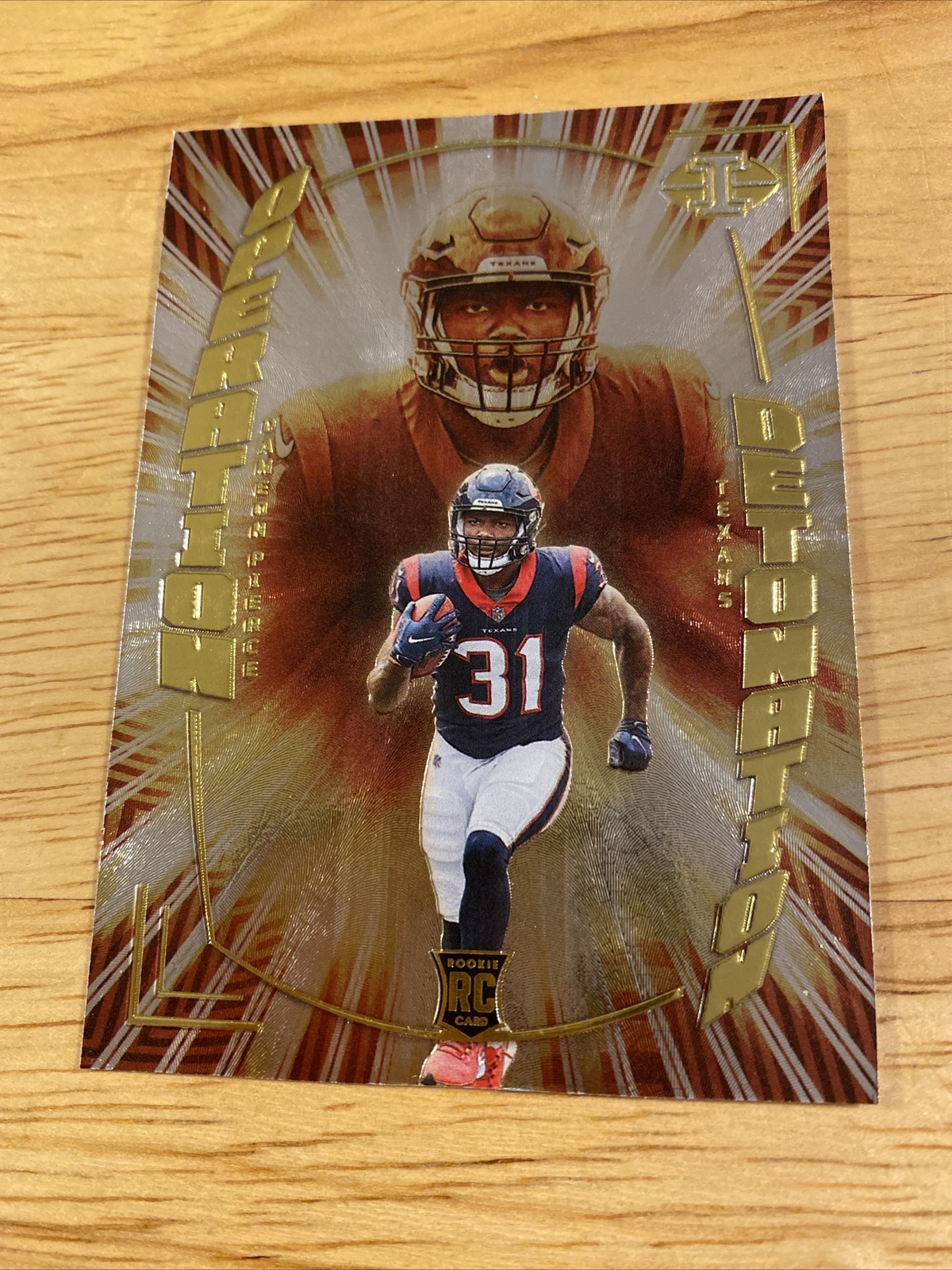 2022 Panini Illusions DAMEON PIERCE #OD-24 Operation Detonation RC TEXANS
