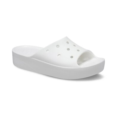 Crocs Classic Platform Slide Black Noir/White Blanc 208180