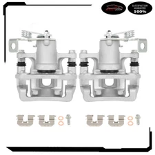 Rear Left Right Brake Calipers w/ Bracket Pair For 2011-2016 Hyundai Elantra