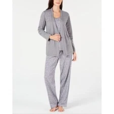 Charter club grey cotton blend short Robe Size XS New