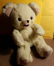 Snuggle Fabric Softener Plush Teddy Bear Hand Puppet Vtg 1986 Russ Berrie Lever