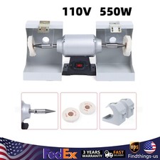 Dental Lab High Speed Polisher Polishing Lathe Machine Bench Buffing Grinder US