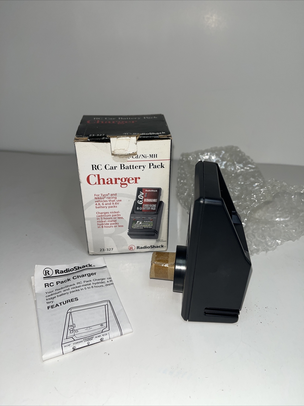 RadioShack 23327 NiCD/NiMH RC Car Battery Pack Charger 4.8 6V 9.6V