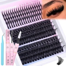 Russian Lash Extensions Kit Spikes Lash Individuals 100D 120D Volume Eyelash Clu