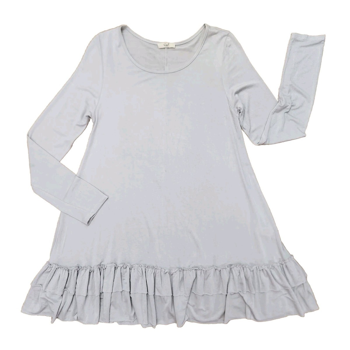 knee length dresses for ladies By Anthropologie Long-Sleeve Smocked Tiered Maxi Dress