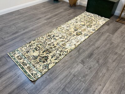 Vintage Runner Rug, Handmade rug, Wool Rug, Decor Rug, Kitchen Rug, 2.6 x 8.6 ft