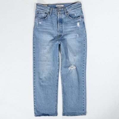 Premium Levis Ribcage Straight Ankle Jeans 29 High Rise 90s Classiccore Retro