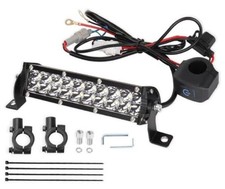 Dirt Bike Light Bar LED 60W 2500LM Motorcycle Headlight Kit Switch Universal