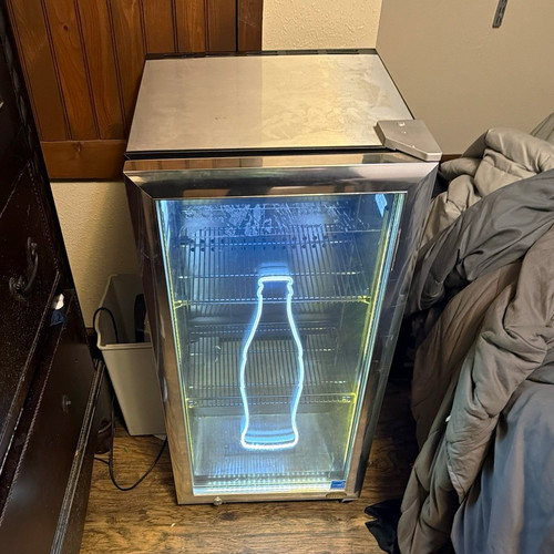 Free standing LED Coca Cola fridge